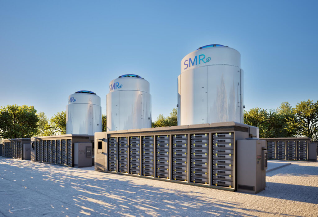 Smr or small modular nuclear reactors with energy storage system